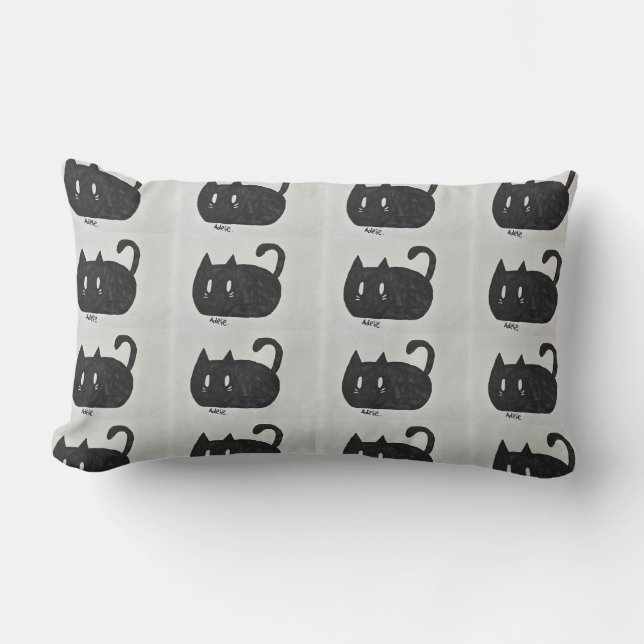 Niedliche Katze Lendenkissen (Vorderseite)