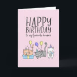 Niedliche Katze Lover Kittens Party Hat Funny Gebu Karte<br><div class="desc">Die lustige und niedliche Geburtstag-Karte für diejenigen,  die Liebe Pistons und Spaß. Der perfekte Weg,  um Ihren Freunden und der Familie einen guten Geburtstag zu wünschen. Besuchen Sie unseren Shop für mehr Geburtstagskarten Sammlung. Sie finden etwas cooles,  Humorvolles und manchmal sarkastisches Geburtstagskarten für Ihren besonderen Menschen.</div>