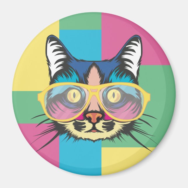 Niedliche Katze Magnet (Vorne)