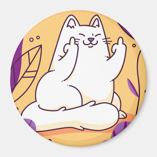 Niedliche Katze Magnet (Vorne)