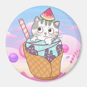 Niedliche Katze Magnet