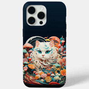 Niedliche Katze mit Blume Papier Ausschneiden Case-Mate iPhone Hülle