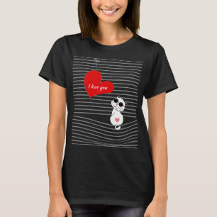 Niedliche Katze mit Herz und Sonnenbrille - Ich Li T-Shirt