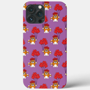 Niedliche Katze mit Rotem Herzen Case-Mate iPhone Hülle