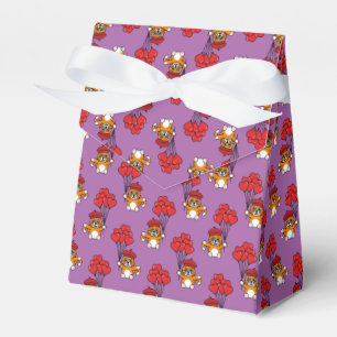 Niedliche Katze mit Rotem Herzen Geschenkschachtel