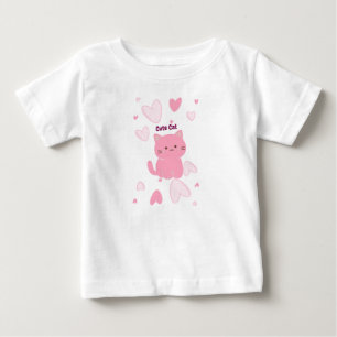 Niedliche Katze Modernes Kind Baby T-shirt