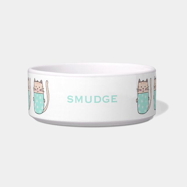 Niedliche Katze Napf (Vorderseite)