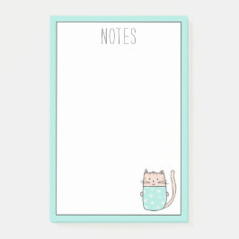 Niedliche Katze personzlisiert Post-it Klebezettel