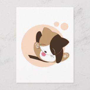 Niedliche Katze Postkarte