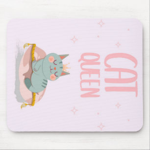 Niedliche Katze Queen Gift Idea, Kitten Cat Funny Mousepad