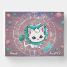 Niedliche Katze, Rad, Planeten, Astrologie