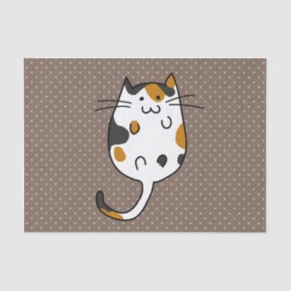 Niedliche Katze Seidenpapier