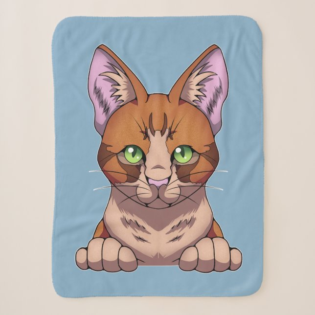 Niedliche Katze Sherpadecke (Vorderseite)