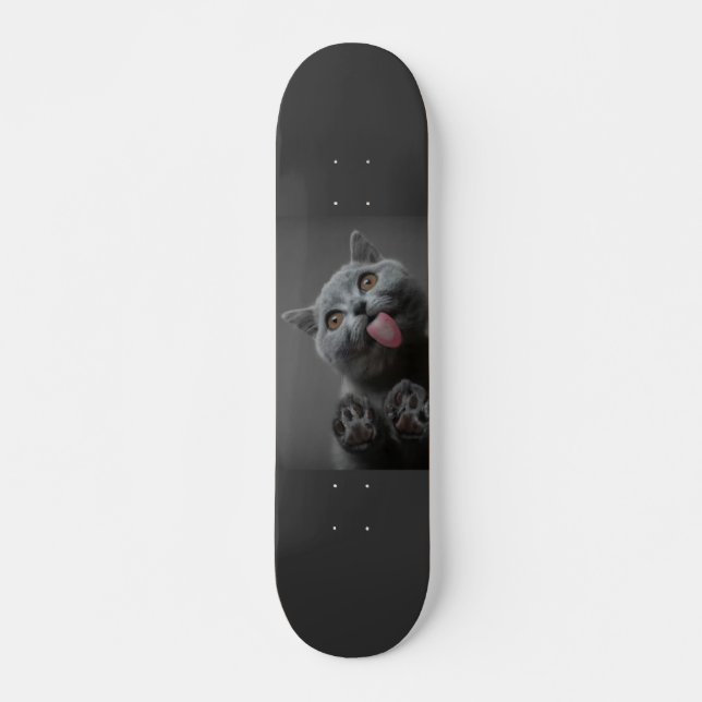 Niedliche Katze Skateboard (Vorne)