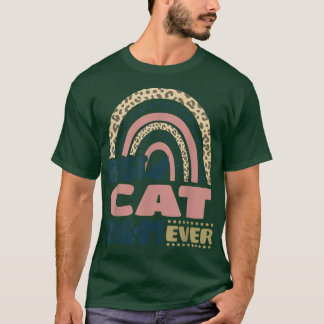 Niedliche Katze Stuff Tierleopard Regenbogen Beste T-Shirt