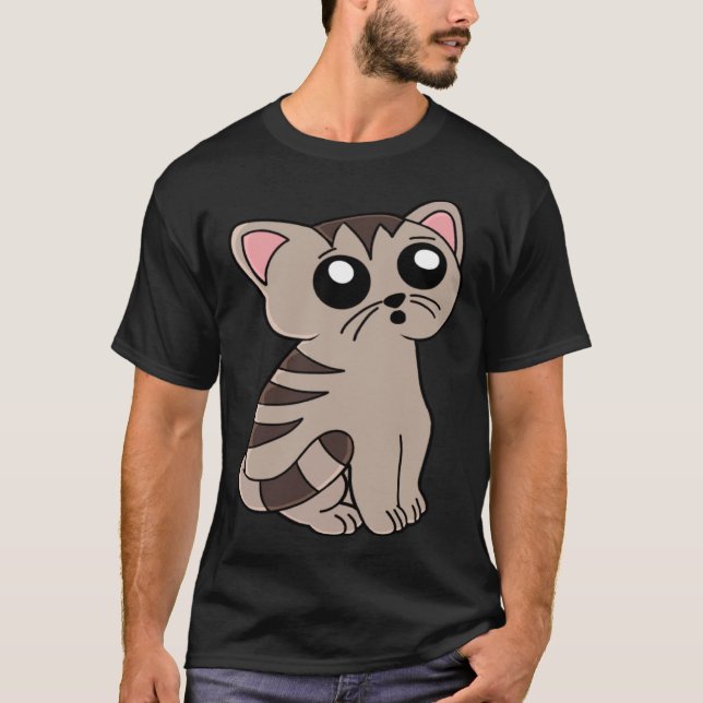 Niedliche Katze T-Shirt (Vorderseite)