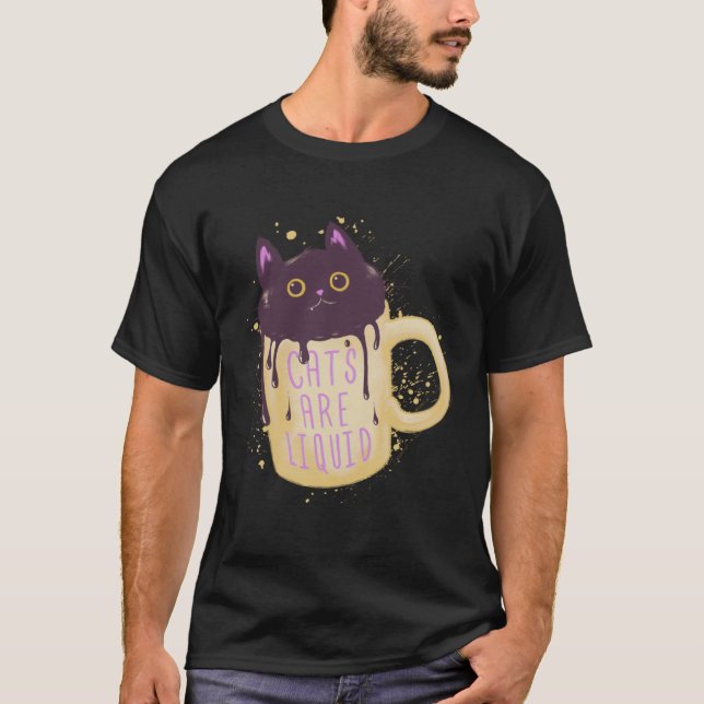 Niedliche Katze T-Shirt (Vorderseite)