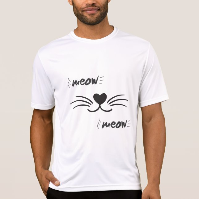 niedliche Katze. T-Shirt (Vorderseite)