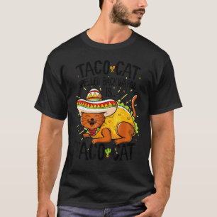 Niedliche Katze Tacocat rückwärts geschrieben Taco T-Shirt