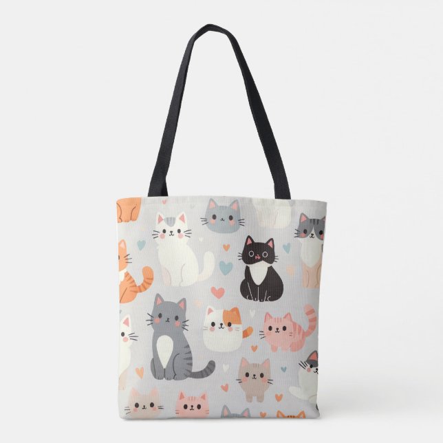 niedliche Katze Tasche (Rückseite)