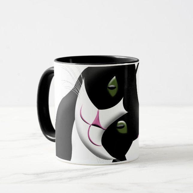 Niedliche Katze Tasse (Vorderseite Links)