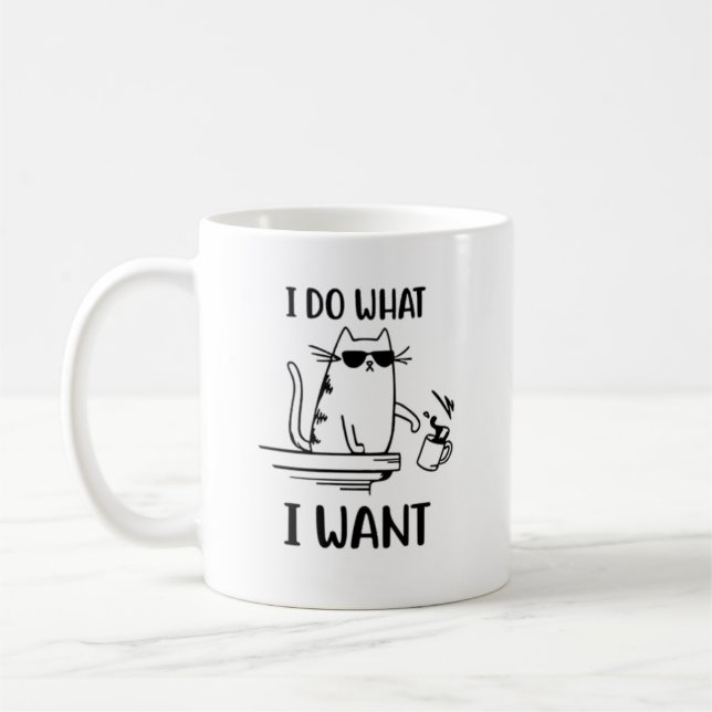 Niedliche Katze Tasse Funny Cat Tasse Katze Liebe  (Links)