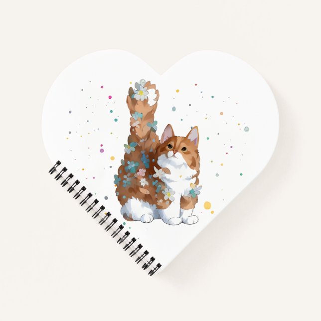 Niedliche Katze Tier Notizbuch (Vorderseite)