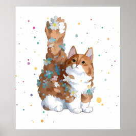 Niedliche Katze Tier Poster