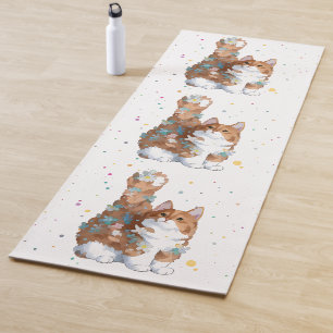 Niedliche Katze Tier Yogamatte