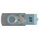 Niedliche Katze und Blumen-Dotty personalisiertes USB Stick (Vorderseite)