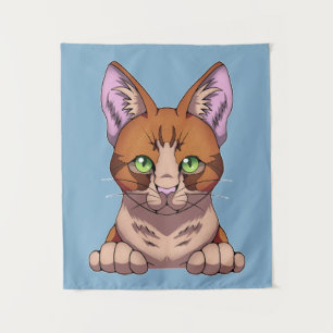 Niedliche Katze Wandteppich