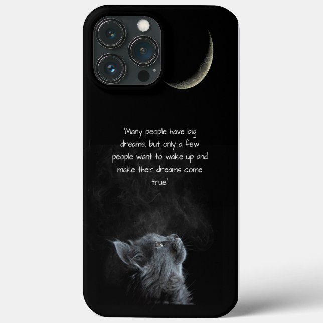 niedliche Katze, Weisheits-Halbmond Case-Mate iPhone Hülle (Rückseite)