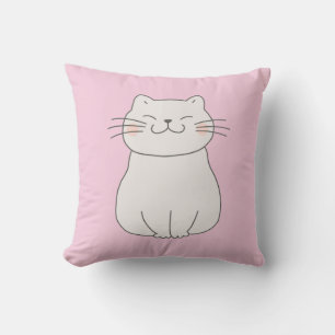 Niedliche Katze Zeichnend Kissen