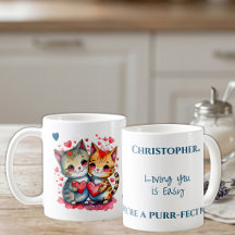 Niedliche Katzen, die einen personalisierten Namen
