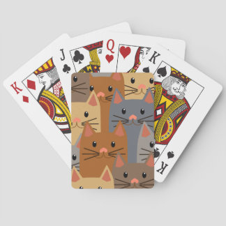 Niedliche Katzen Farbige Katzenfackeln Spielkarten