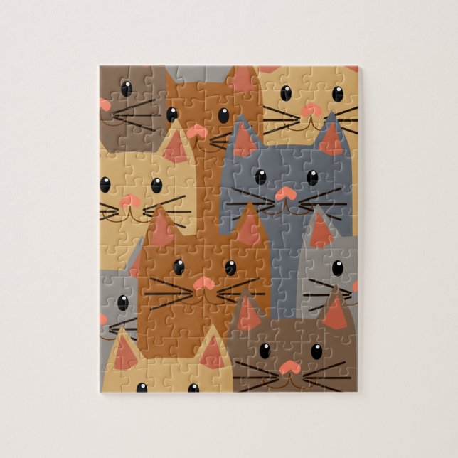 Niedliche Katzen Farbige Katzenkleidung (Vertikal)