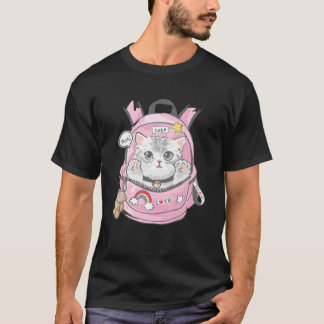 Niedliche Katzen Geschenke für Kitten Lover Kawaii T-Shirt