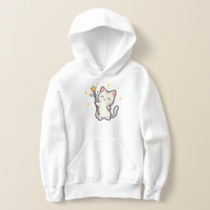 Niedliche Katzen halten die Zauberwand Hoodie