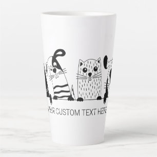 Niedliche Katzen & Hunde Sondertext Tasse