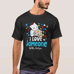 Niedliche Katzen ich Liebe jemand mit Autismus Far T-Shirt