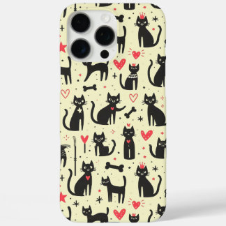 Niedliche Katzen in verschiedenen Positionen iPhone 16 Pro Max Hülle
