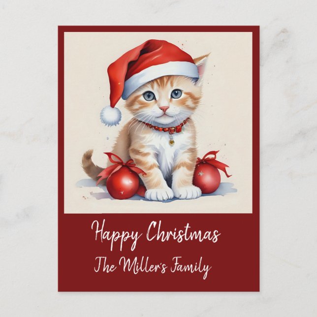 niedliche Katzen in Weihnachten Gestank - Urlaubss (Vorderseite)