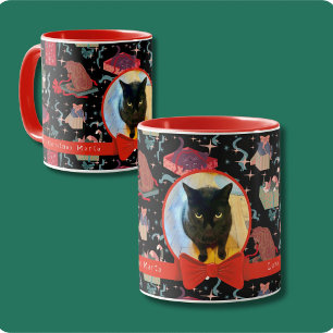 Niedliche Katzen in Weihnachtsboxen Personalisiert Tasse