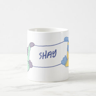 Niedliche Katzen Individuelle Name Kaffee Tasse