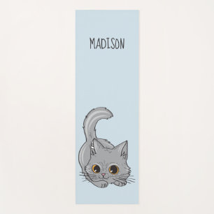 Niedliche Katzen individuelle Name- und Farbyogmat Yogamatte