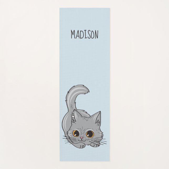 Niedliche Katzen individuelle Name- und Farbyogmat Yogamatte (Vorderseite)