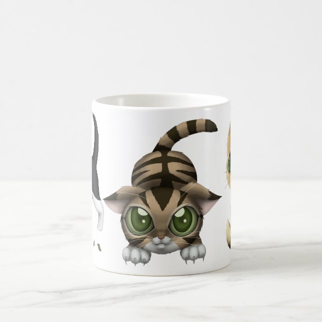 Niedliche Katzen Kaffeetasse (Mittel)