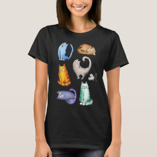 Niedliche Katzen Kätzchen Liebe Haustiere Katze T-Shirt
