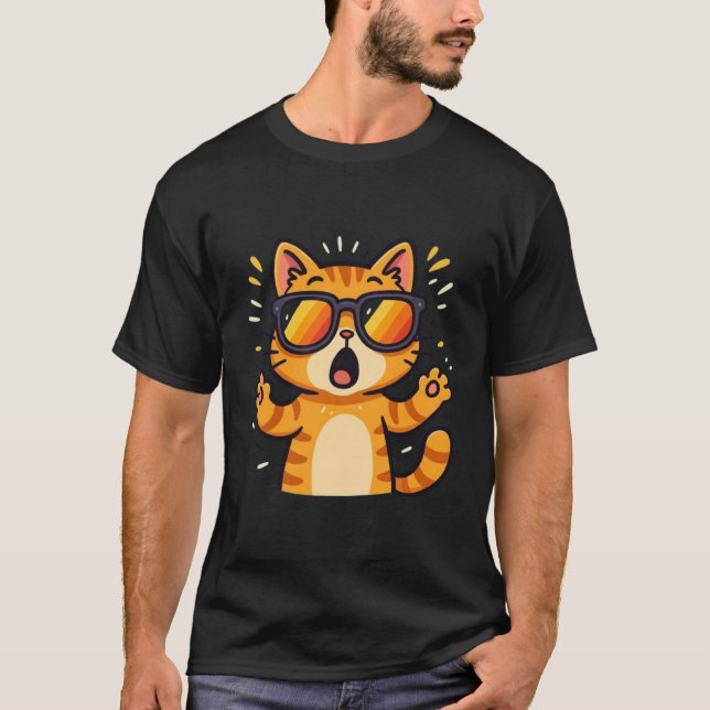 Niedliche Katzen Liebhaber Sonnenschein T-Shirt (Vorderseite)
