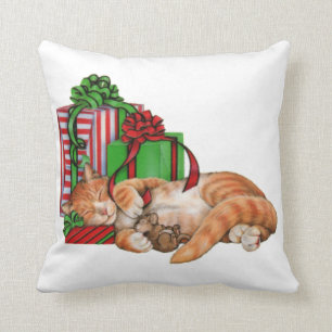 Niedliche Katzen-, Mäuse-und Weihnachtsgeschenke Kissen